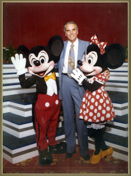 Claude with Mickey and Minnie