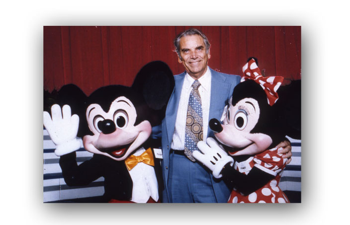 Claude with Mickey and Minnie